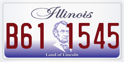 IL license plate B611545