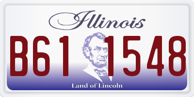 IL license plate B611548
