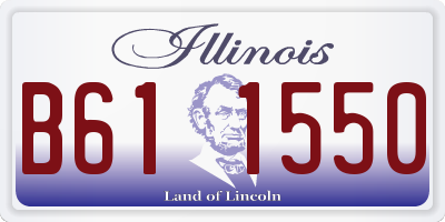 IL license plate B611550