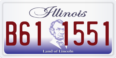 IL license plate B611551