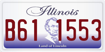 IL license plate B611553