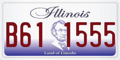 IL license plate B611555