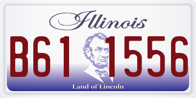 IL license plate B611556