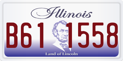 IL license plate B611558