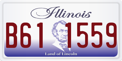 IL license plate B611559