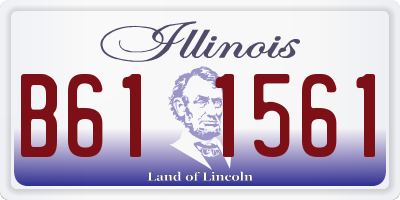 IL license plate B611561
