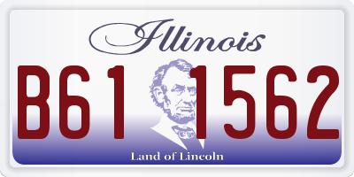 IL license plate B611562
