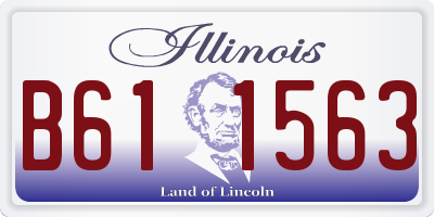 IL license plate B611563