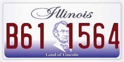 IL license plate B611564