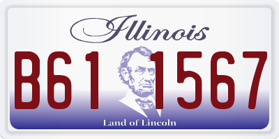 IL license plate B611567