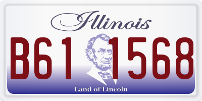 IL license plate B611568