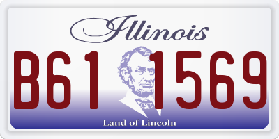 IL license plate B611569
