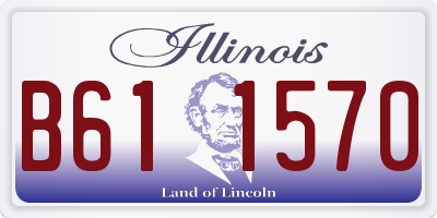 IL license plate B611570