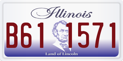 IL license plate B611571
