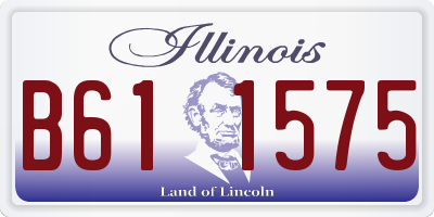 IL license plate B611575