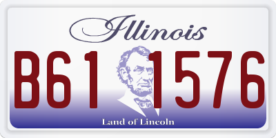 IL license plate B611576