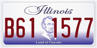 IL license plate B611577