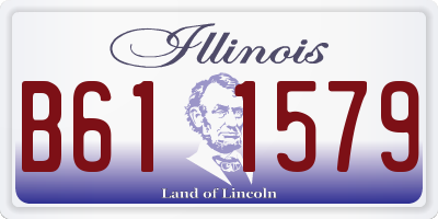 IL license plate B611579