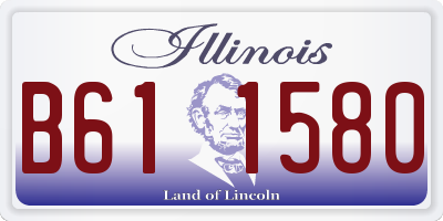IL license plate B611580