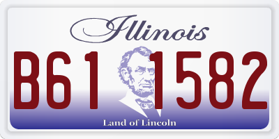 IL license plate B611582