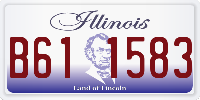 IL license plate B611583