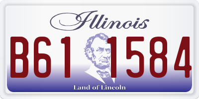 IL license plate B611584