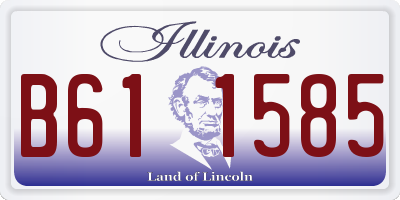 IL license plate B611585
