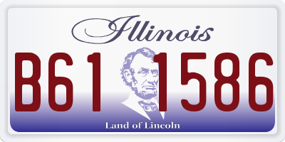 IL license plate B611586