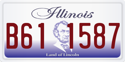 IL license plate B611587