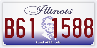 IL license plate B611588