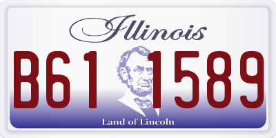 IL license plate B611589
