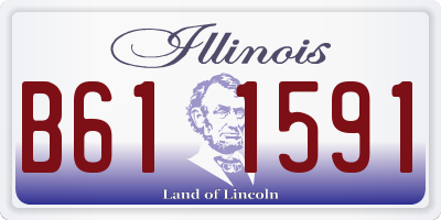 IL license plate B611591