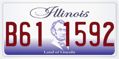 IL license plate B611592