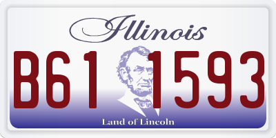 IL license plate B611593