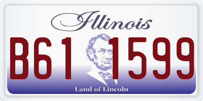 IL license plate B611599
