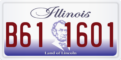 IL license plate B611601