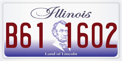 IL license plate B611602