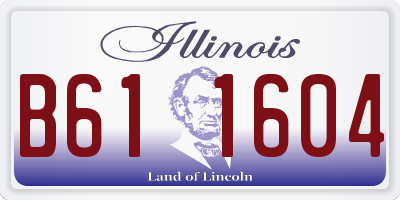 IL license plate B611604