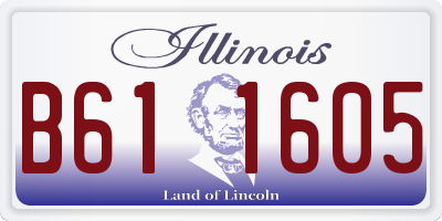 IL license plate B611605