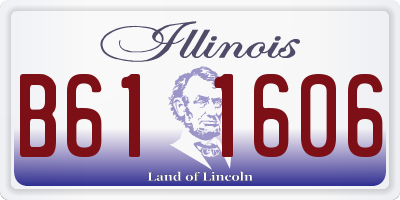 IL license plate B611606