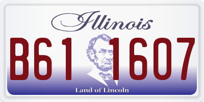 IL license plate B611607
