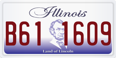 IL license plate B611609