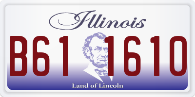 IL license plate B611610