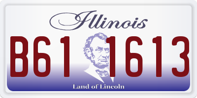 IL license plate B611613