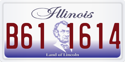 IL license plate B611614