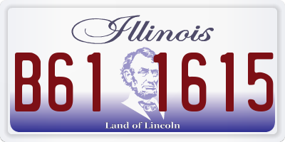 IL license plate B611615