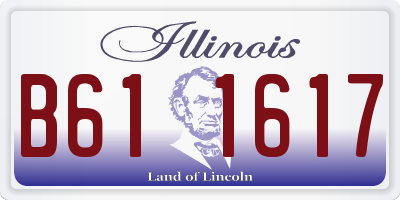 IL license plate B611617