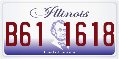 IL license plate B611618