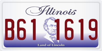 IL license plate B611619