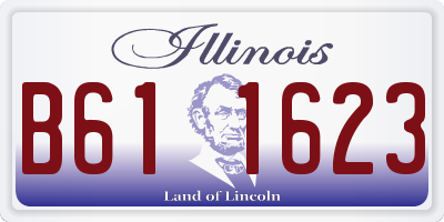IL license plate B611623